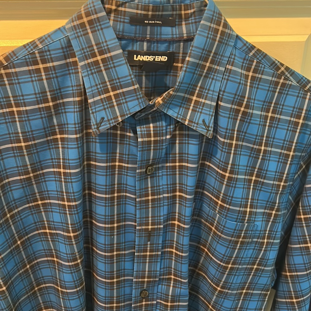 Practically New Blue Button Down - image 2
